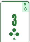 3<font face=Verdana color=black size=3>♣</font>
