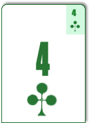 4<font face=Verdana color=black size=3>♣</font>