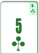 5<font face=Verdana color=black size=3>♣</font>