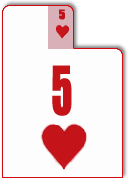 5<font face=Verdana color=red size=3>♥</font>