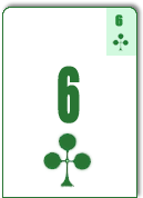 6<font face=Verdana color=black size=3>♣</font>